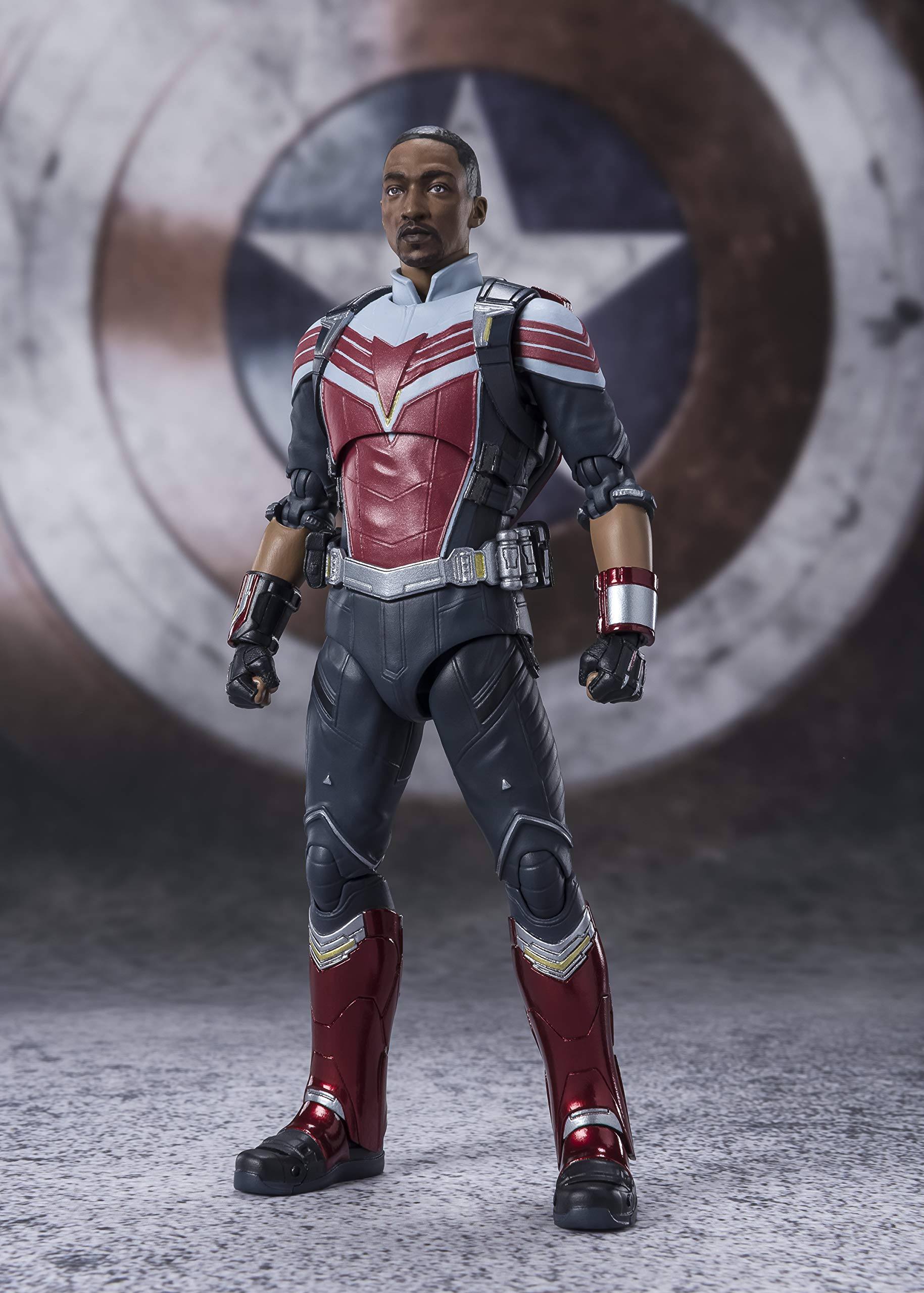 TAMASHII NATIONS Falcon and The Winter Soldier S.H.Figuarts Falcon Action Figure - Premium Collectible Toy for Marvel Fans, Display & Role Play