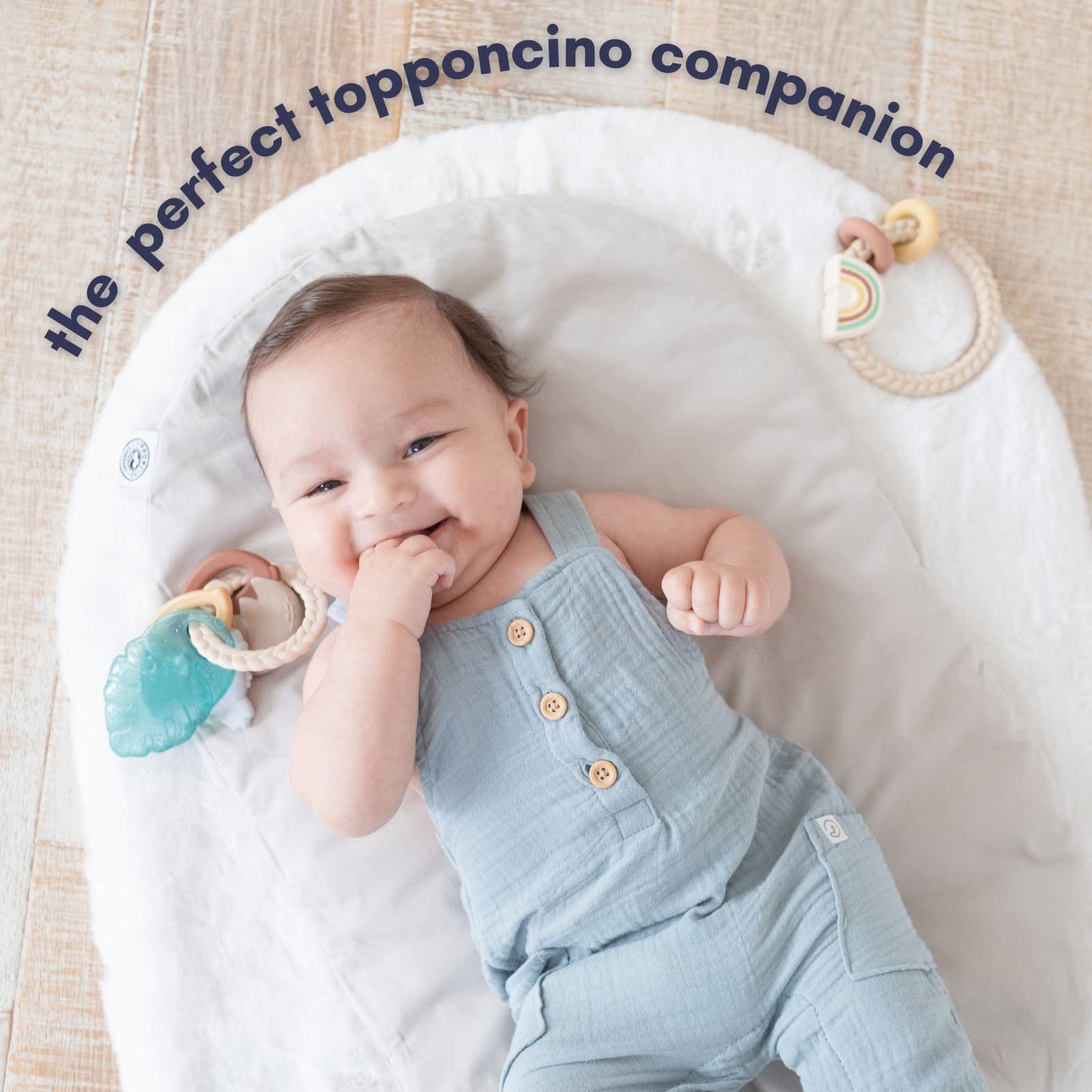 Topponcino Company Montessori Faux Fur Baby Mat - Ultra Soft & Warm Infant Rug | Animal-Friendly, Machine Washable | Perfect for Nursery, Floor Play & Tummy Time