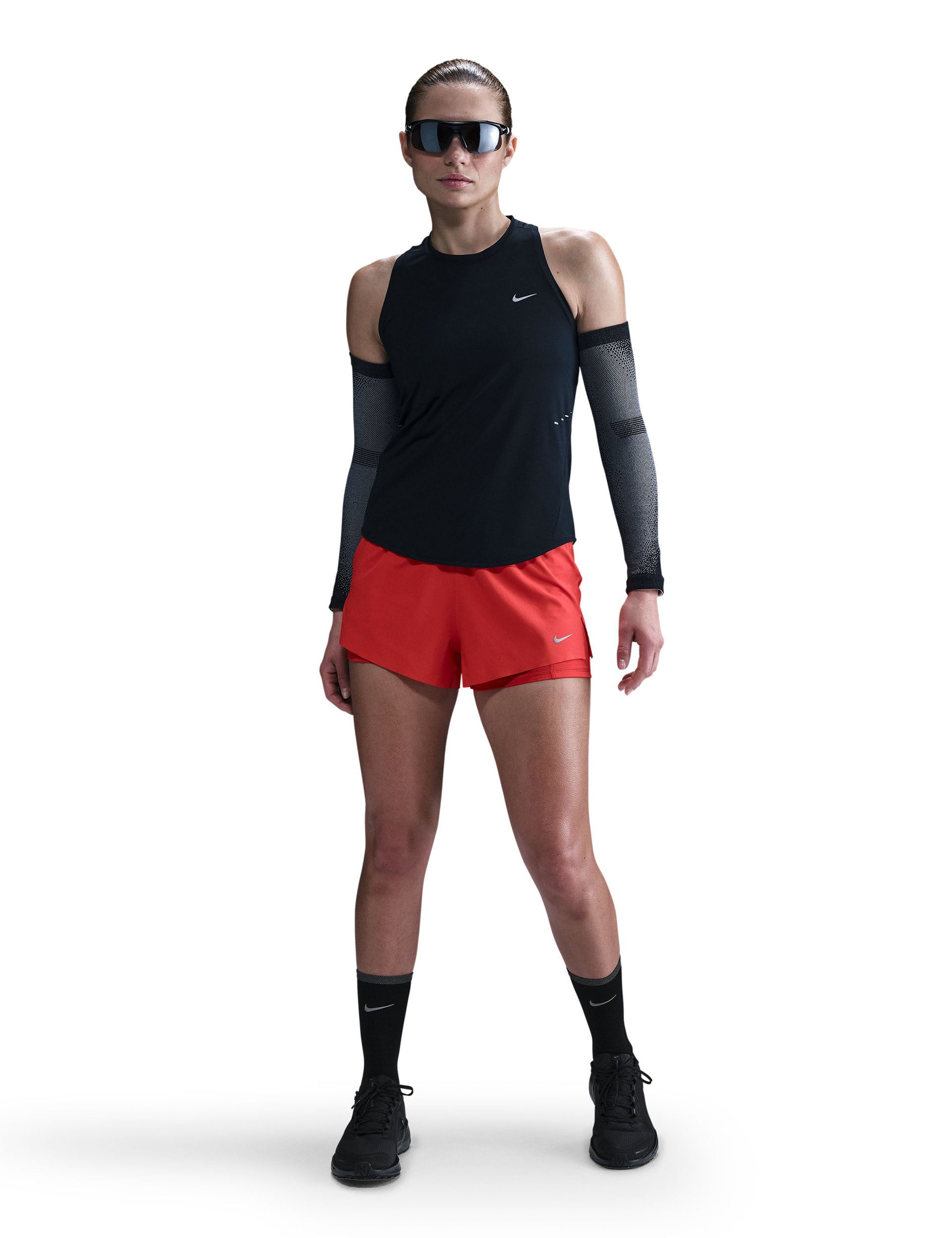 Swift Dri-FIT Running Tank Top for Men & Women - Moisture Wicking, Breathable Workout Shirt (Black/Reflective Silver) | Perfect for Jogging, Gym Training & Outdoor Sports