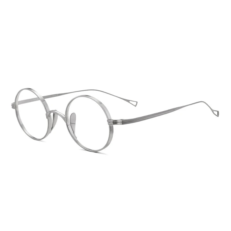 Stylish Black Full Rim Round Titanium Eyeglasses for Women - Lightweight & Durable Frame (Model 63199) | Perfect for Office, Reading & Everyday Fashion Accessory