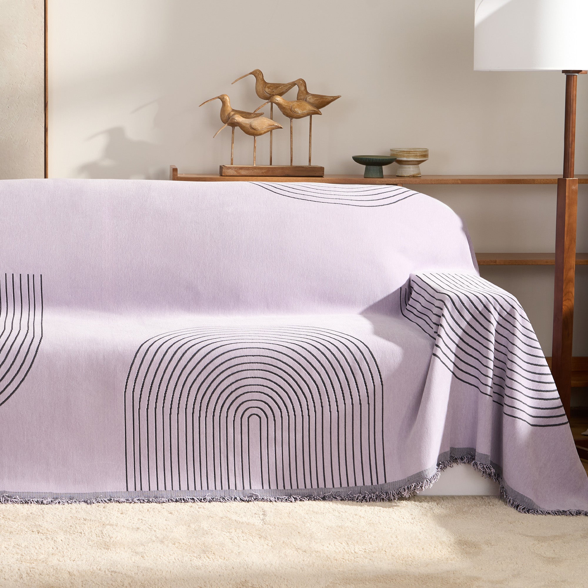 Reversible Sofa Cover - Soft, Stretchable & Washable Couch Protector for Pets, Kids & Everyday Use - Perfect for Living Room, Bedroom & Home Decor