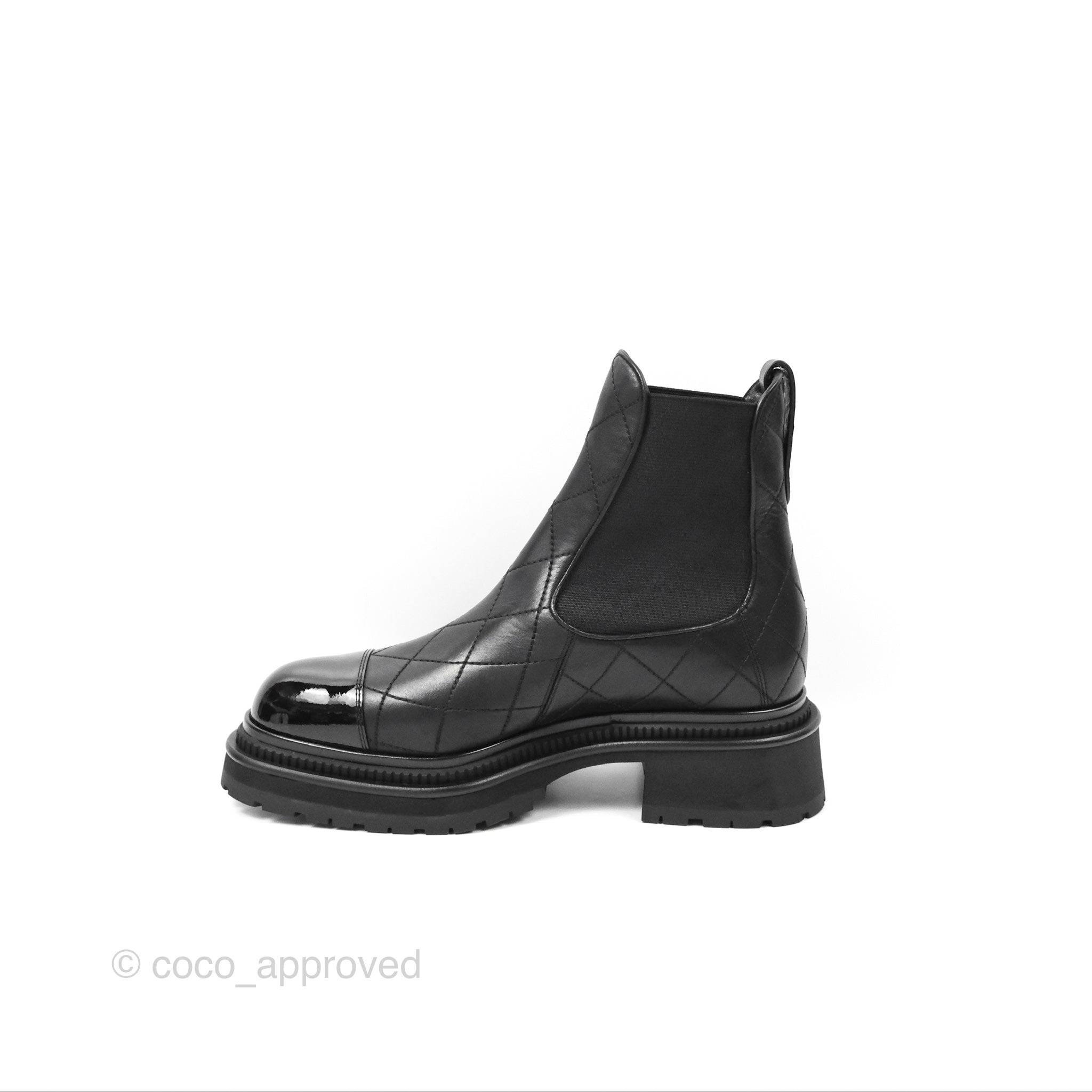 Chanel Quilted Black Leather Ankle Boots Women's Size 39 - Stylish & Comfortable for Casual Outings & Evening Events