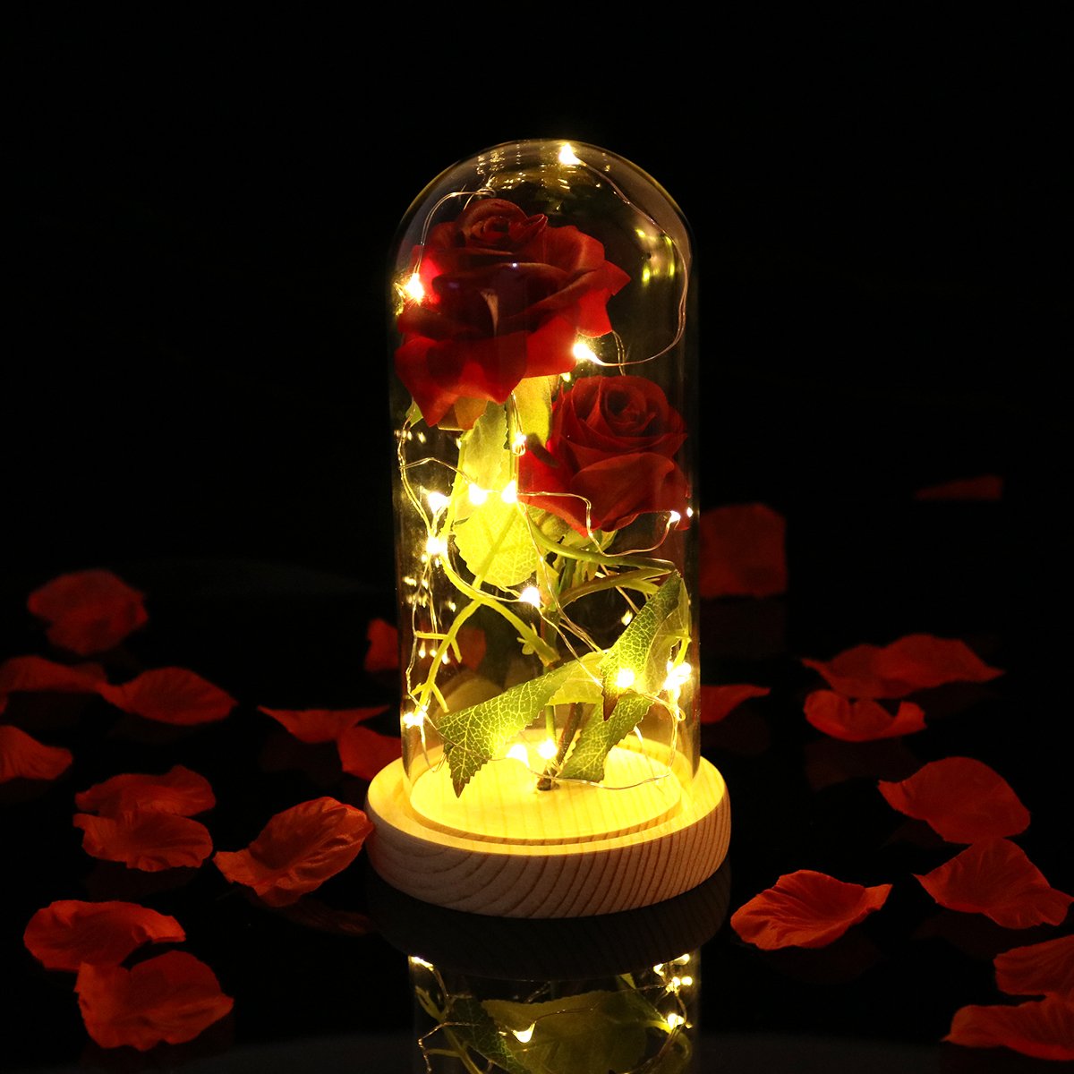 Balacoo LED Table Lamp - Decorative Rose Flower Party Light for Home, Office, and Bedroom Decor | Romantic Mood Lighting for Weddings, Events, and Nightstands