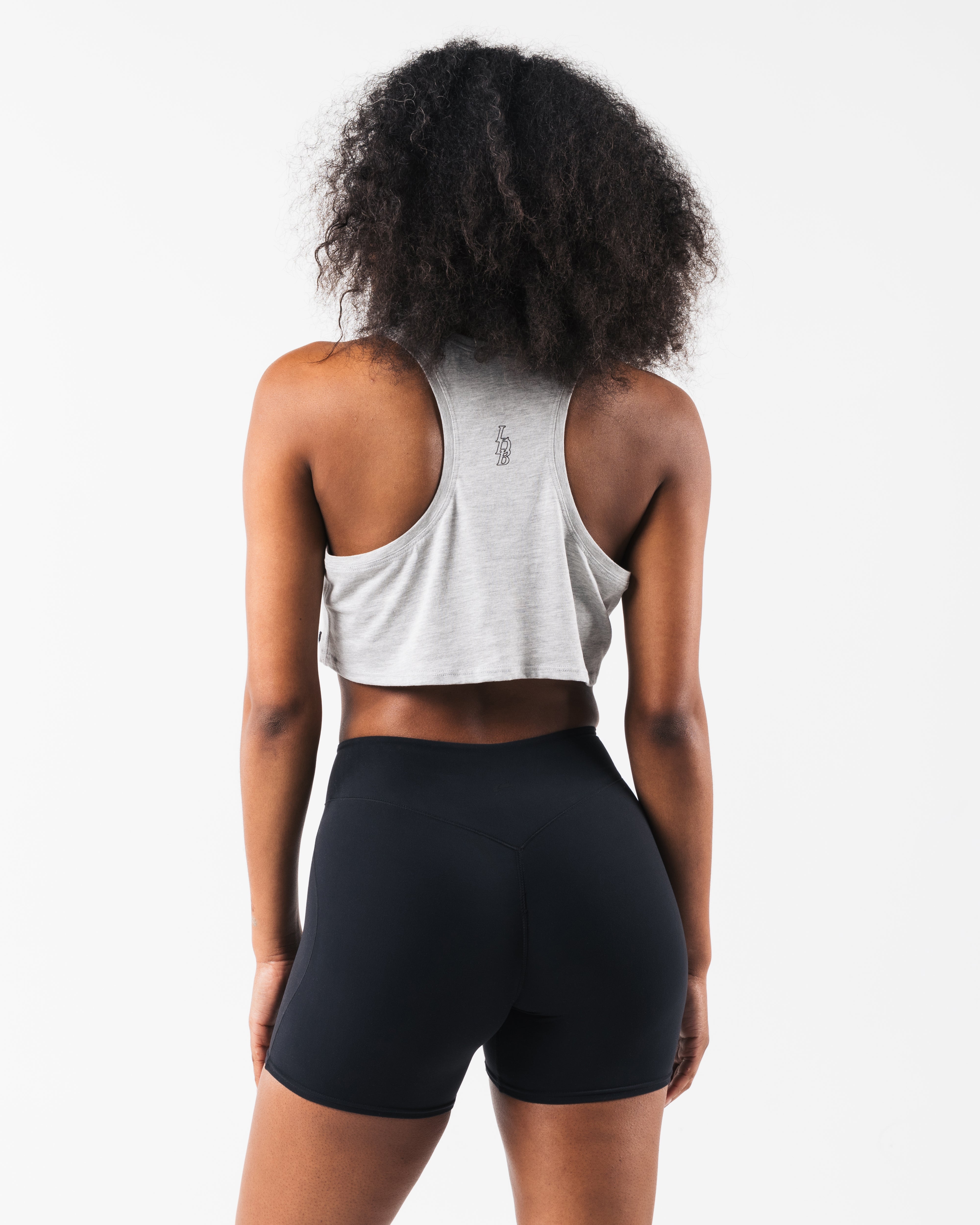 LDB Muscle Tank Top for Women - Soft Heather Cloud Athletic Workout Shirt - Gym, Running, Yoga & Casual Wear