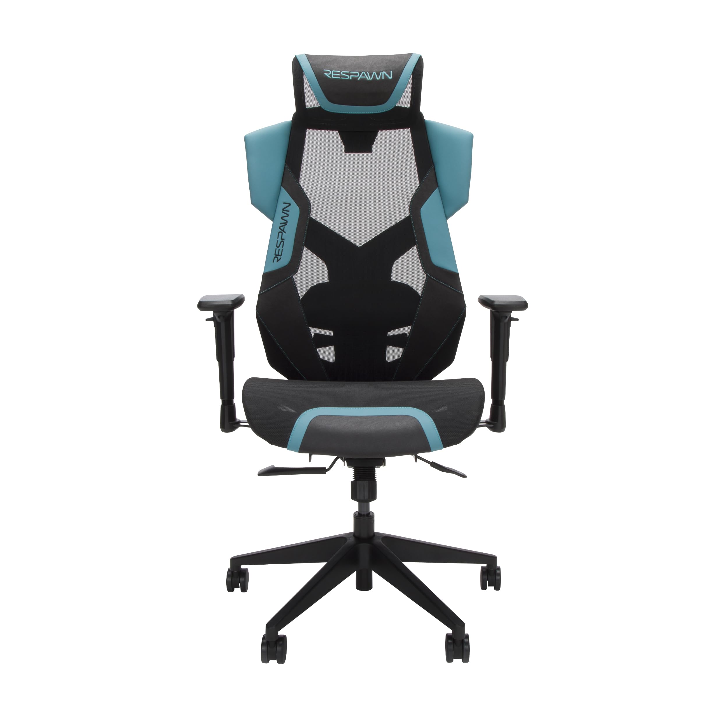 RESPAWN FLEXX Ergonomic Mesh Gaming Chair with Lumbar Support - Adjustable Recline, Tilt Tension & Armrests - 300lb Weight Capacity - Teal Office Chair for Computer Gaming, Work & Home Desk Setup