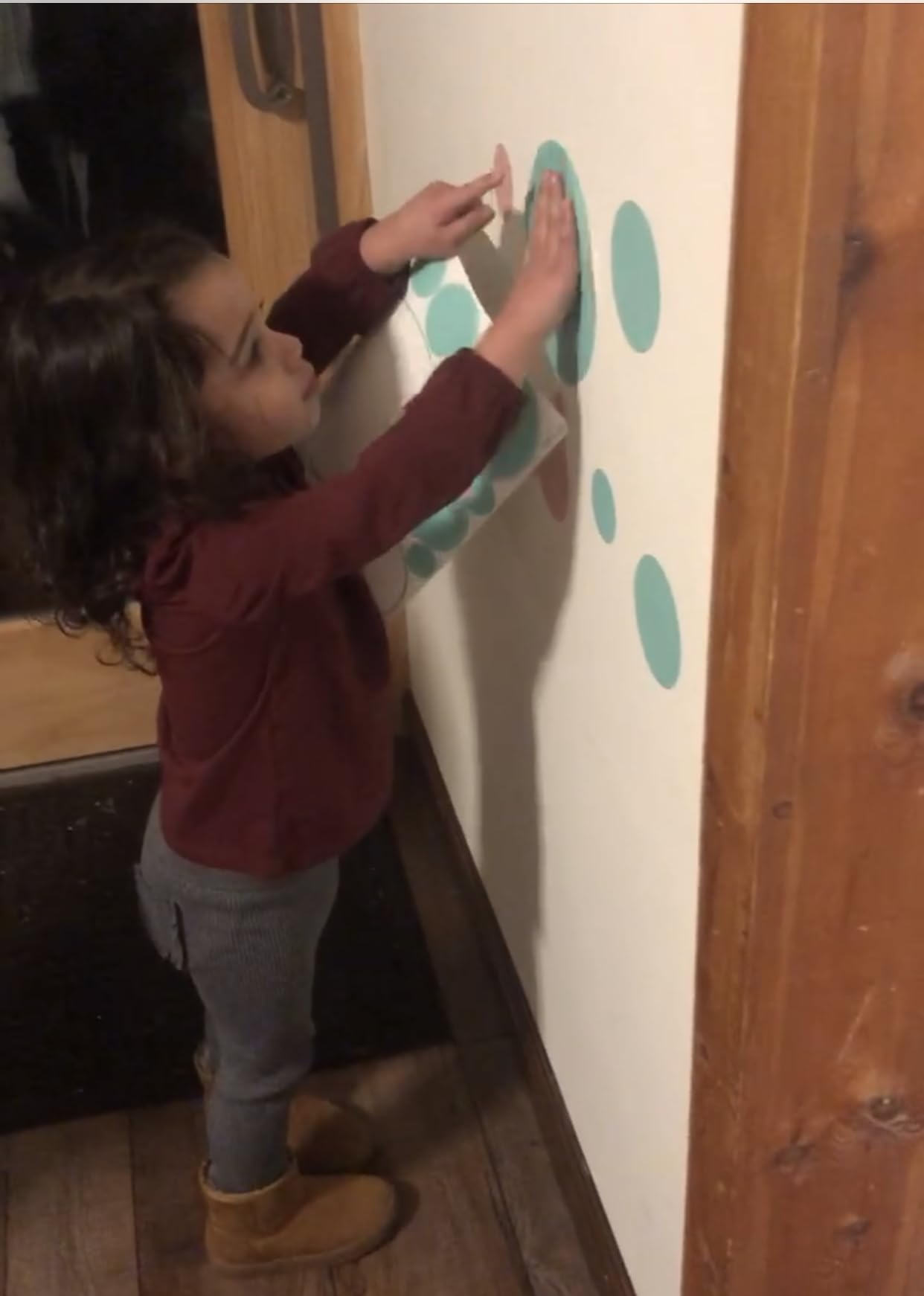 Polka Dot Wall Stickers - Self-Adhesive Vinyl Wall Decals for Home Decor, Nursery, Kids Room & Office (Mint Green Circles, Easy to Apply & Remove)