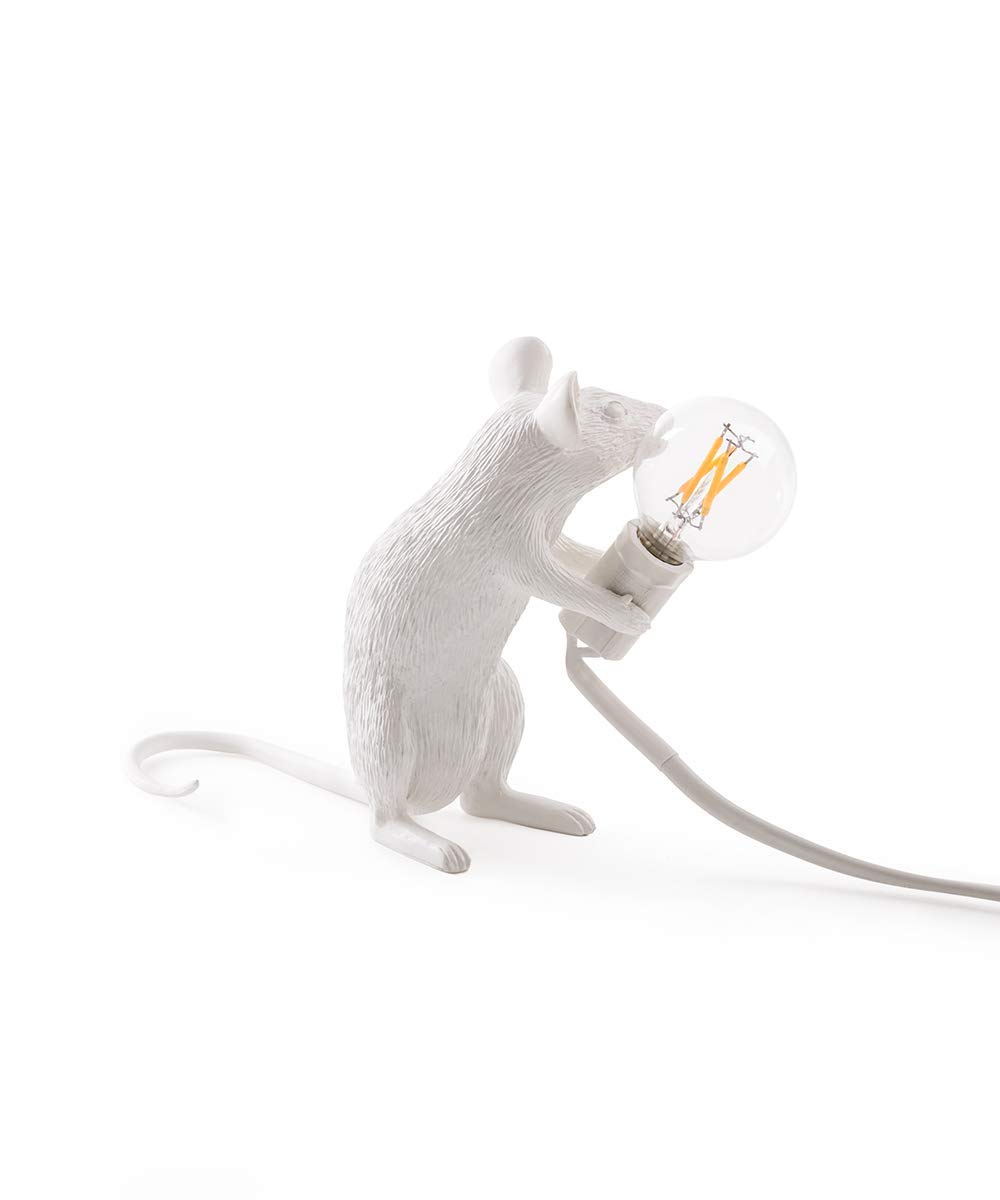 Modern Resin Mouse Lamp - Creative LED Desk Light for Bedroom, Study Room & Office - Unique Night Light & Decorative Gift for Home, Gaming Setup & Workspace