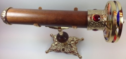 Premium Wooden Kaleidoscope with Stand - Large Poker Weight for Home Decor, Party Favors & Unique Gifts - Stunning Visual Display for Meditation, Relaxation & Sensory Play