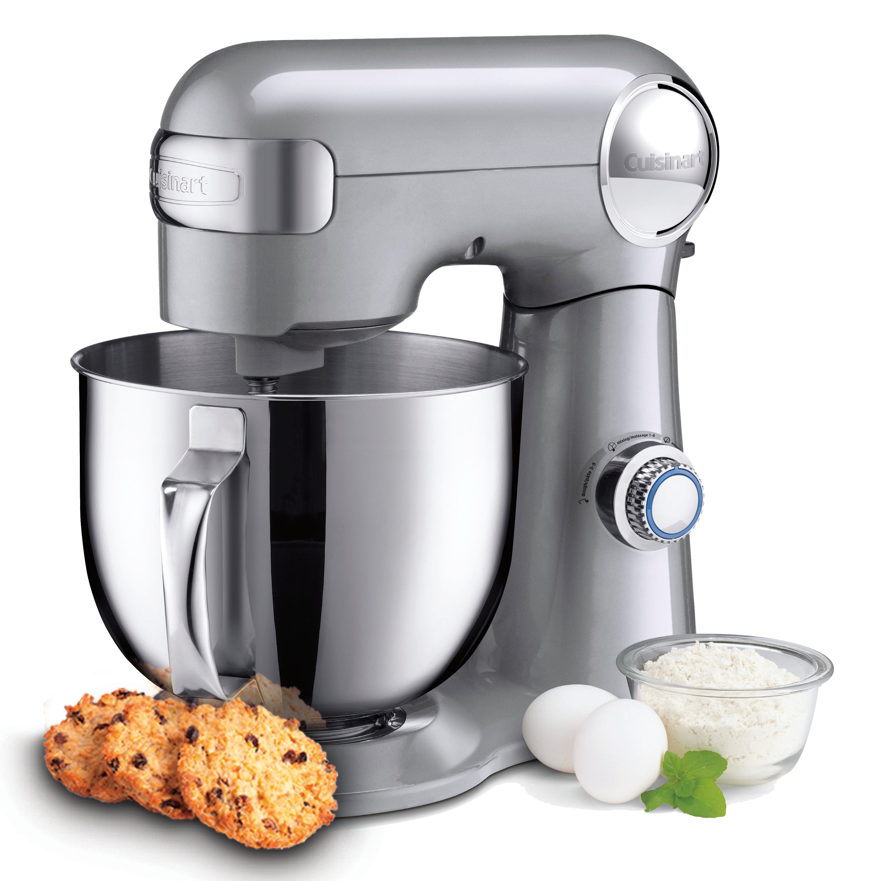 Cuisinart Precision Master™ 5.5 Qt (5.2 L) Stand Mixer - SM 50BCC - Powerful Kitchen Mixer for Baking, Dough Kneading & Whipping - Perfect for Cakes, Cookies & Bread Making