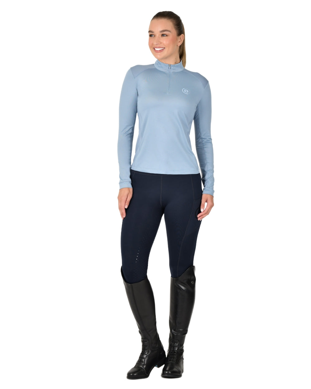 Dublin Women's Breathable Long Sleeve Riding Top - Equestrian Shirt for Horseback Riding & Outdoor Activities - Comfortable & Moisture-Wicking for Training & Competition