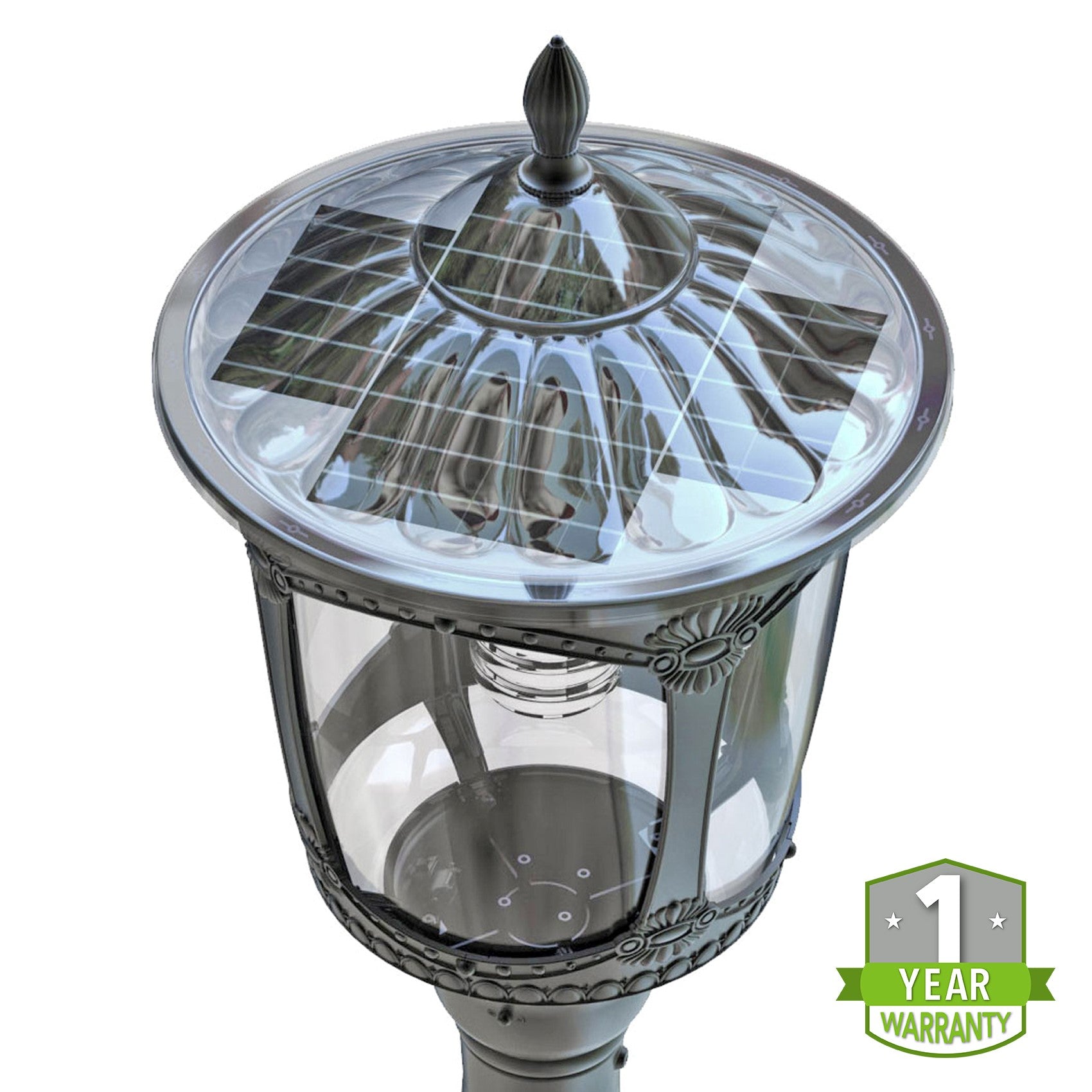 High Brightness 2000 Lumens Solar LED Street Light - Off Grid Solar Powered Lamp for Garden, Park, Pathway & Outdoor Lighting