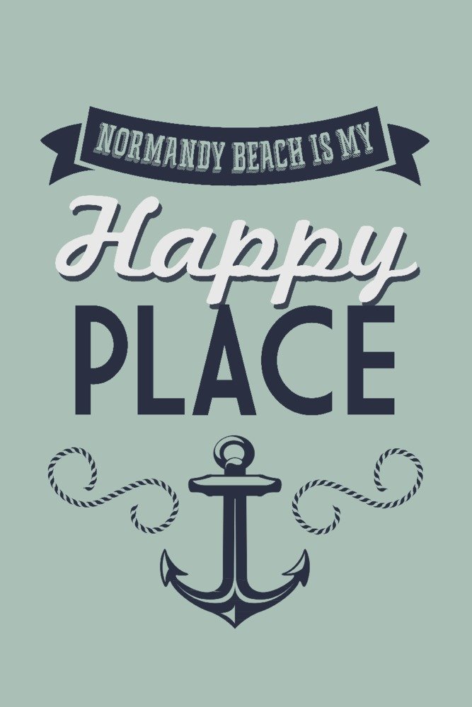 New Jersey Normandy Beach Wall Art - 16x24 Giclee Gallery Print, Travel Poster for Home & Office Decor - Perfect for Beach Lovers & Coastal Theme Rooms