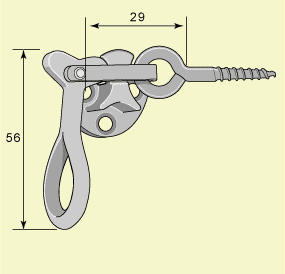 Aug Stenman No. 177 Nickel Window Lock - Premium Security Solution for Home & Office Windows - Perfect for Enhanced Safety in Bedrooms, Living Rooms and Commercial Spaces