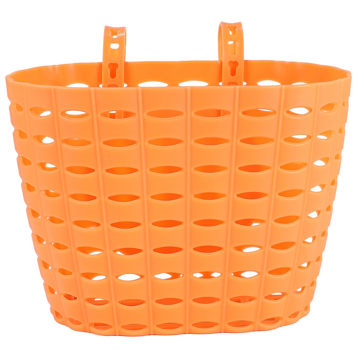 Kids Bike Basket - Front Handlebar Basket for Children's Bicycles | Durable Orange Bicycle Accessory | Perfect Gift & DIY Set for Outdoor Riding & Playtime Adventures