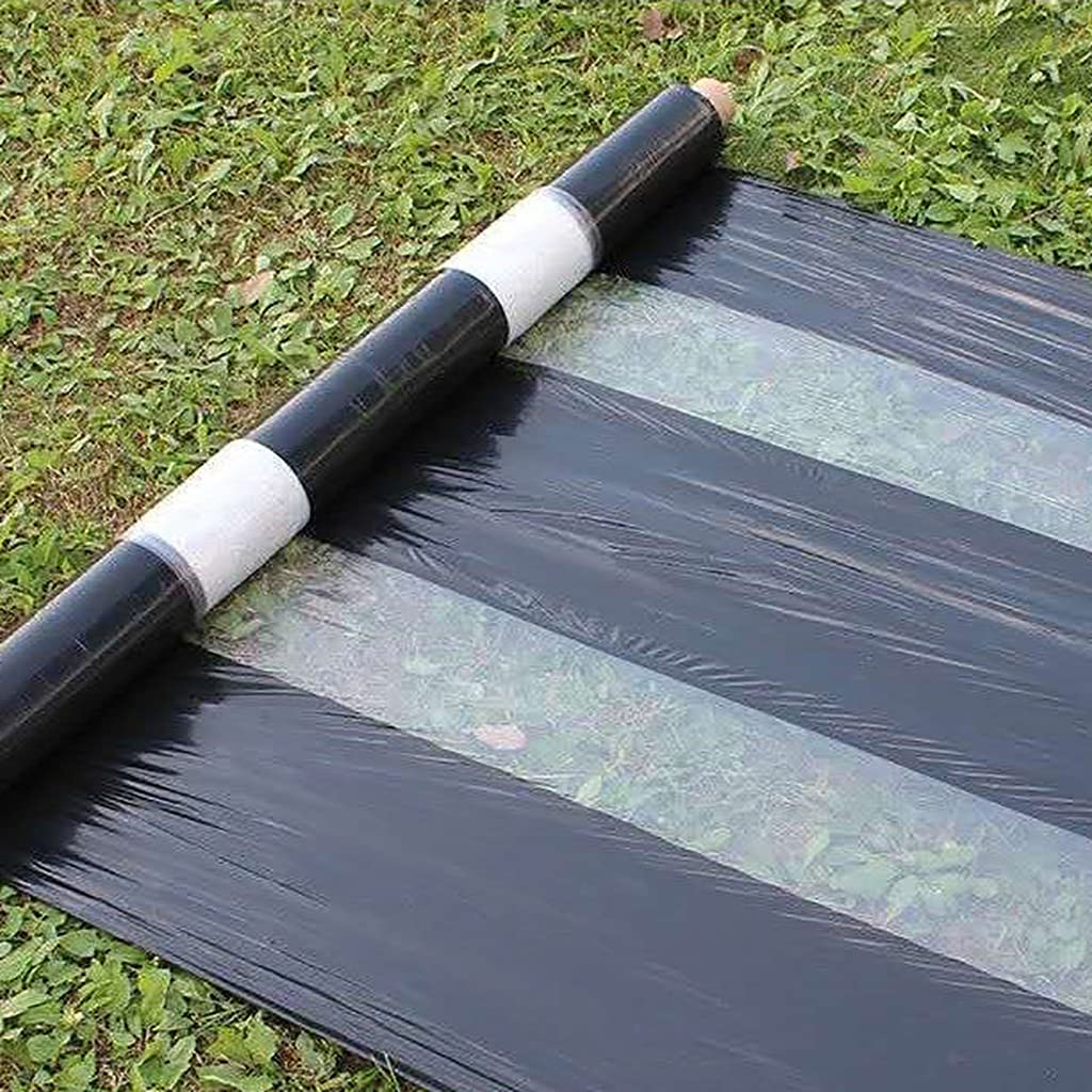 AAADRESSES 400m²/Roll Black White Agricultural Film - Heavy Duty Weed Control Mulch Film for Farming & Plant Growth, Moisture Retention, 0.95m Width - Perfect for Vegetable Gardens, Greenhouses & Crop Protection
