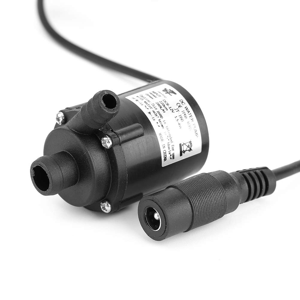 Brushless DC 6V/12V 200L Submersible Water Pump - Micro Aquarium Fish Tank Pump for Freshwater & Saltwater | Perfect for Home Aquariums, Hydroponics & Small Fountains
