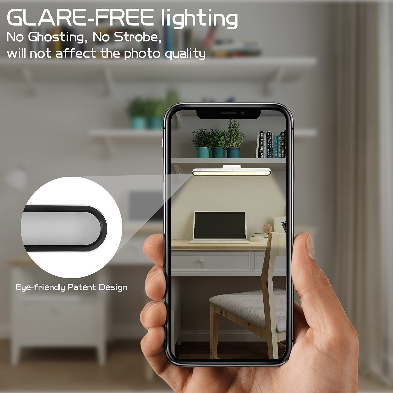 EC Tech Rechargeable Under Cabinet LED Lights - Battery Operated Magnetic Stick-on Closet Lights with 80° Motion Range & Adjustable Color Temperature/Brightness - Perfect for Kitchen, Pantry, Wardrobe and Dark Spaces
