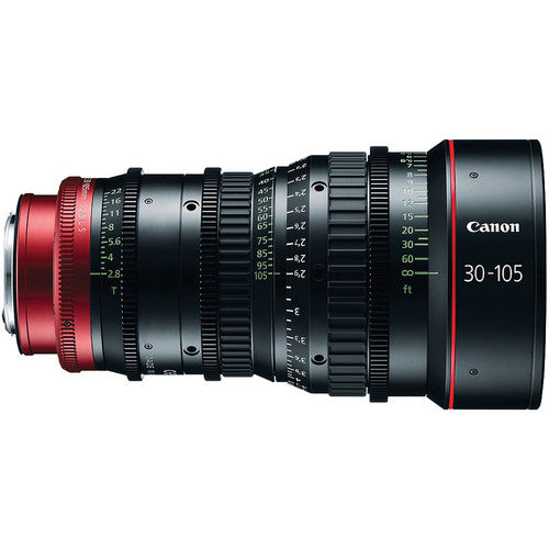 Canon CN-E 30-105mm T2.8 L S Telephoto Cinema Zoom Lens with EF Mount - Professional 4K Video & Film Production for DSLR Cameras