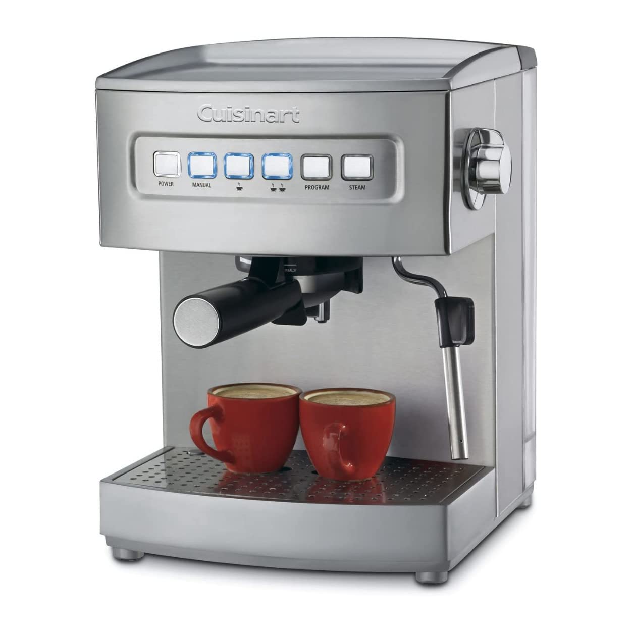Cuisinart EM-200NP1 15-Bar Professional Espresso Machine with Stainless Steel Coffee Canister & Measuring Spoon Bundle - Perfect for Home Baristas & Coffee Lovers (2-Piece Set) | Ideal for Morning Brews, Entertaining Guests & Creating Cafe-Quality Drinks at Home