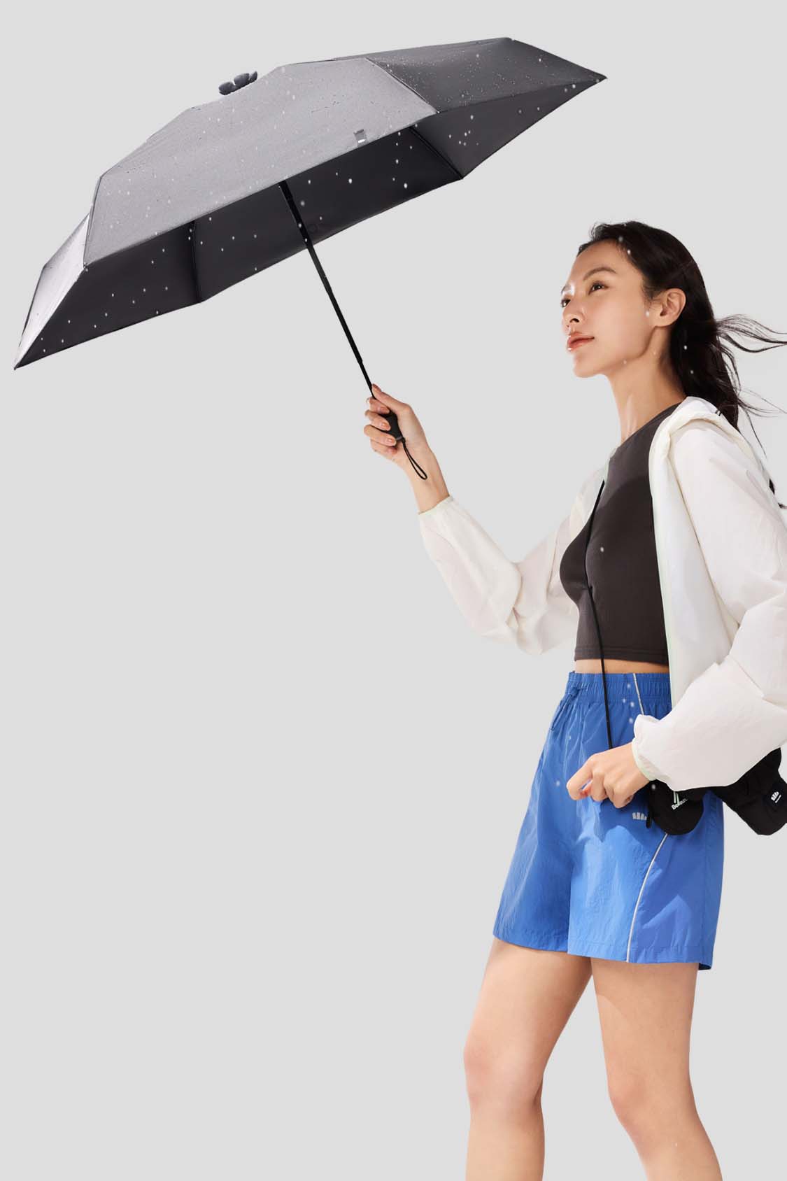 Canopy Women's 5-Fold Compact Sun Umbrella with UPF50+ UV Protection - Perfect for Beach, Travel & Outdoor Activities