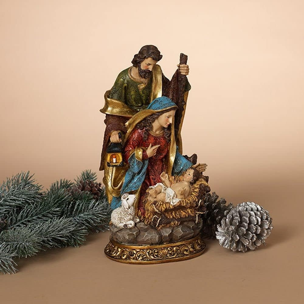 11-Piece Nativity Manger Scene Set - Handcrafted Resin Christmas Decor for Home, Church & Holiday Display - Perfect for Tabletop, Mantel or Outdoor Nativity Scene