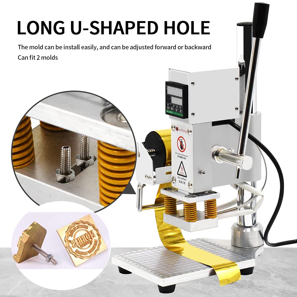 Upgraded 110V Hot Foil Stamping Machine 5x7cm (1.97