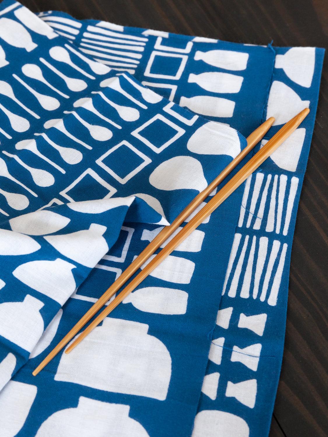 Premium Kamawanu Tenugui Japanese Cotton Kitchen Towel - Absorbent, Quick-Drying & Multipurpose for Cooking, Cleaning & Home Decor