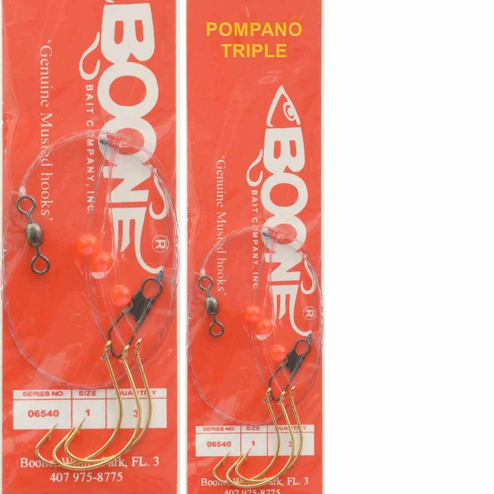 Boone #1 Pompano Rig - Premium Saltwater Fishing Rig for Pompano, Whiting & Surf Fishing - Perfect for Beach, Pier & Inshore Angling
