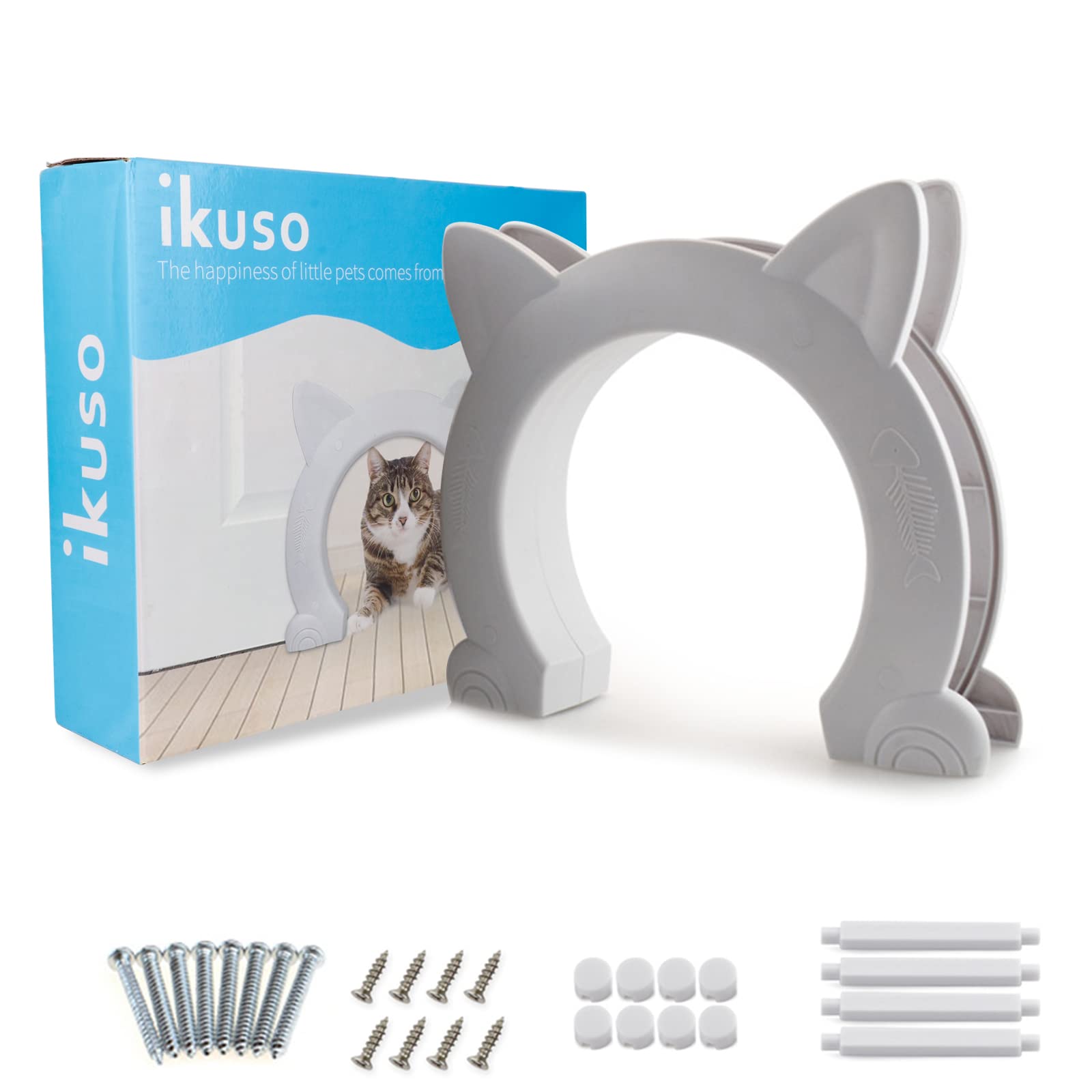 Best Indoor Cat Door for Interior Doors - Durable Pet Door for Cats, Kittens & Small Pets - Perfect for Bedrooms, Laundry Rooms & Apartments