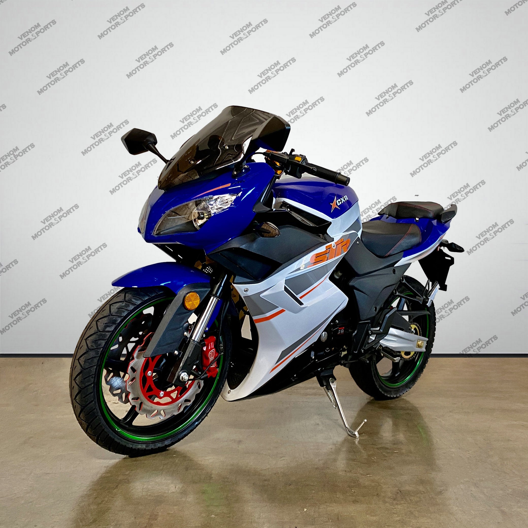 Venom X22R 250cc Motorcycle - 5-Speed Manual Transmission, Street Legal Dirt Bike for Adults, Off-Road & Commuting