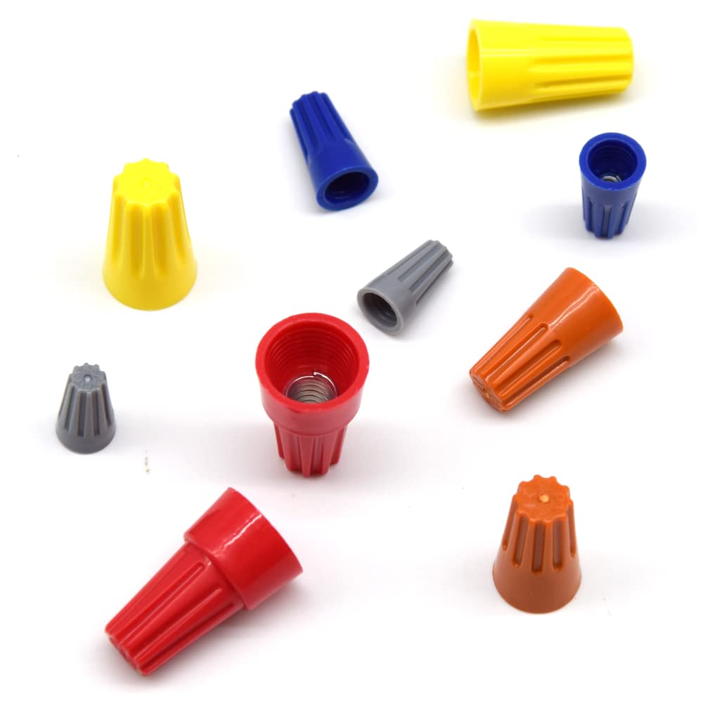 Hocansen 200-Piece Electrical Wire Connectors Kit - Screw Terminals, Spring Insert, Twist Nuts & Caps for Secure Wiring - Perfect for Home DIY, Electrical Repairs & Automotive Wiring Projects