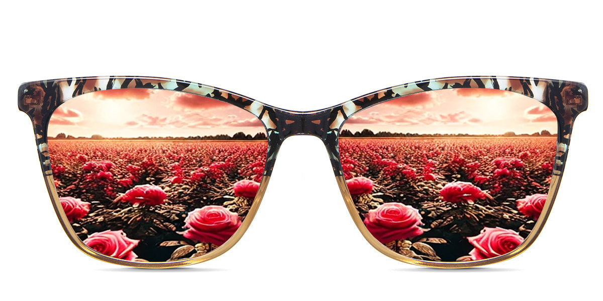 Stylish Paisley Print Women's Prescription Sunglasses – UV Protection & Fashion Eyewear for Driving, Outdoor Activities & Everyday Wear