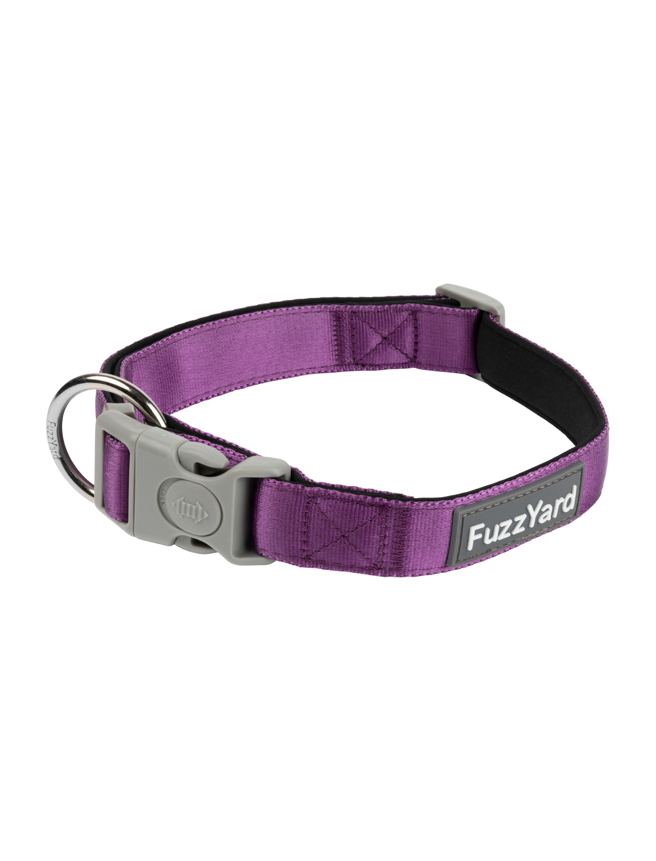 Premium FuzzYard Soft & Durable Pet Collar for Dogs & Cats - Adjustable Grape Design (3 Sizes) - Perfect for Walks, Training & Fashion Accessories