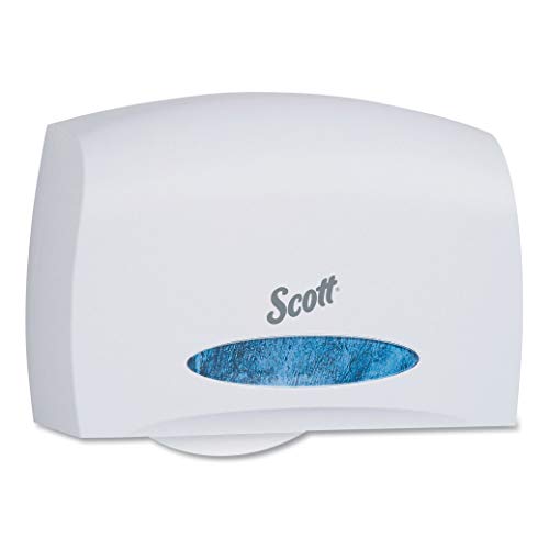 Scott Jumbo Roll Coreless Toilet Paper Dispenser (JRT 09603) - White Bulk Bathroom Tissue for Commercial Use | Ideal for Offices, Restaurants & Public Restrooms