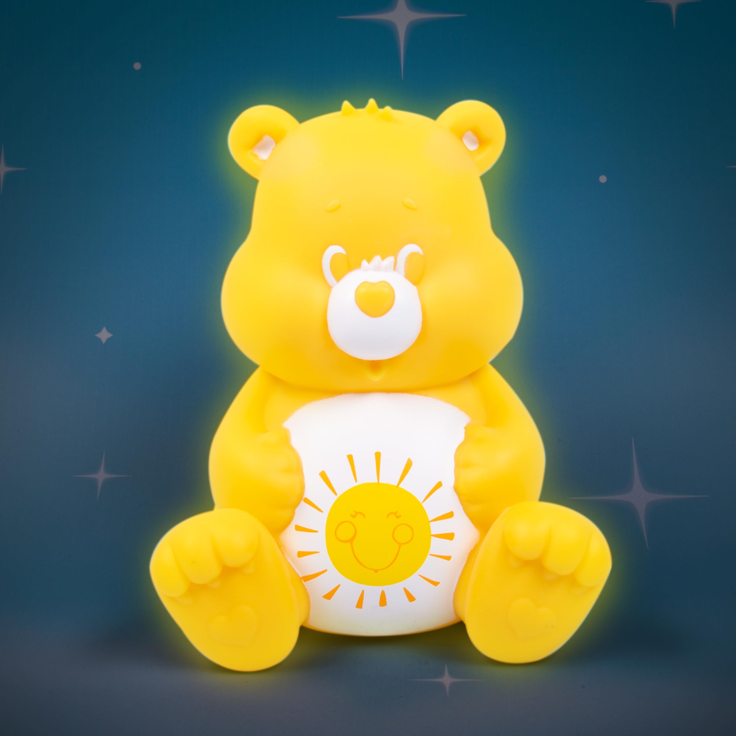Fizz Creations Funshine Bear™ Mood Light - Soft Glow Night Light with Iconic Care Bears Belly Badge | Officially Licensed Care Bears Night Light for Kids Bedroom, Nursery & Relaxation