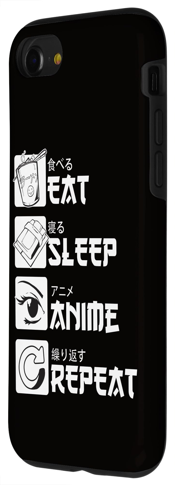 iPhone SE (2020) / 7 / 8 Anime Themed Protective Phone Case - Cute Cartoon Design for Anime Lovers - Perfect for Daily Use, School, Work & Travel