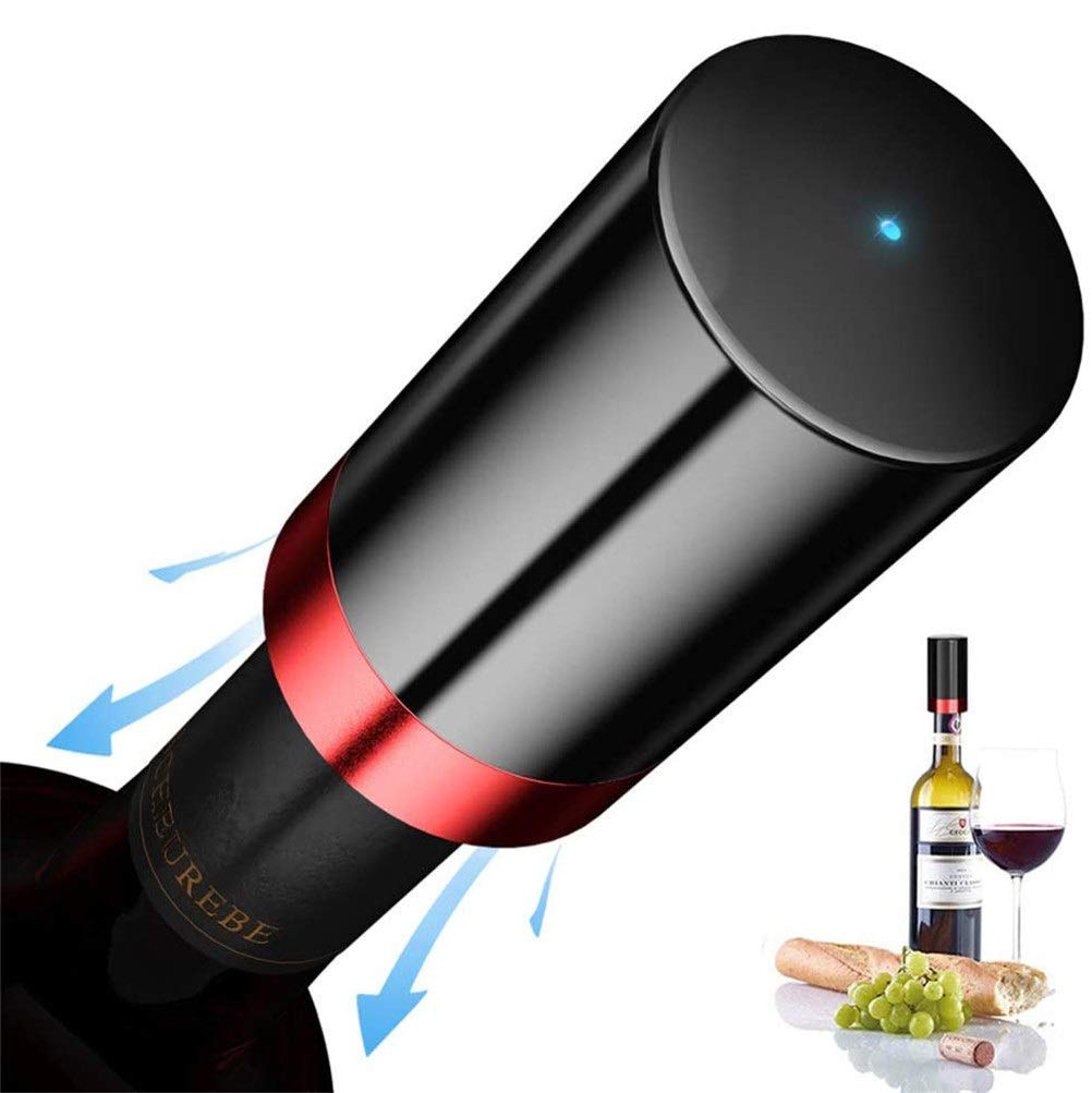Premium Electric Wine Saver Pump - Automatic Vacuum Sealer for Red Wine Bottles | Reusable & Intelligent Induction | Perfect for Home Bars, Restaurants & Wine Enthusiasts