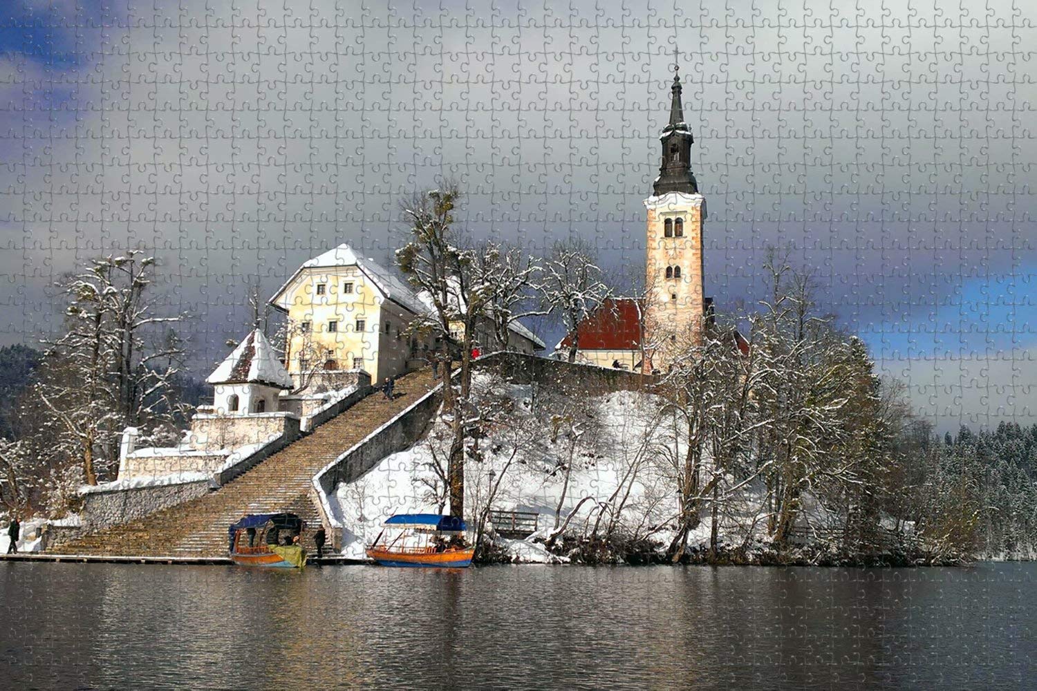 1000 Piece Jigsaw Puzzle for Adults - Bled Island Slovenia Landscape Puzzle, Premium Travel Souvenir & Home Decor Gift for Puzzle Lovers | Perfect for Relaxation, Family Bonding & Stress Relief