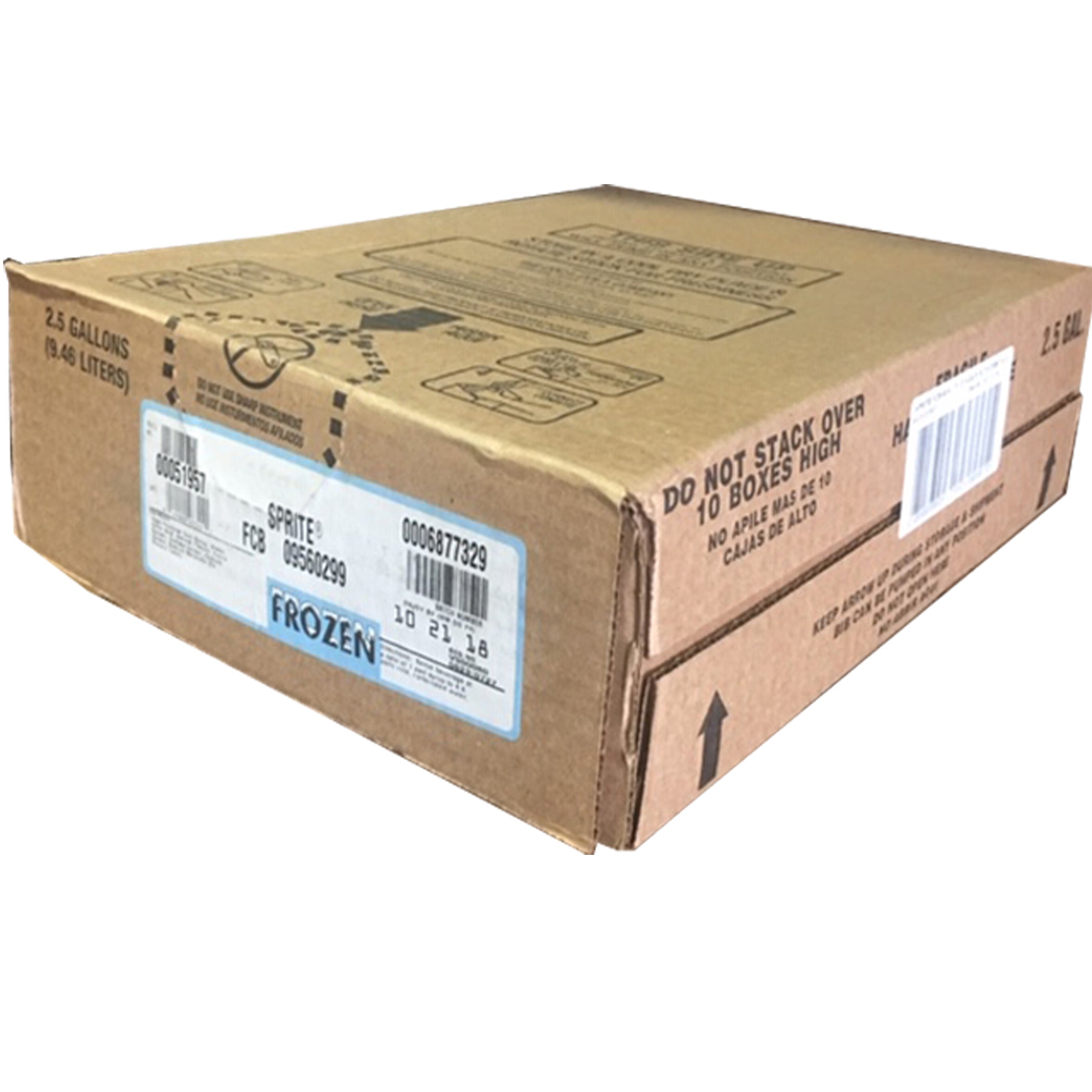 Coca Cola Frozen Carbonated Beverage (FCB) Syrup 2.5 Gallon Bag-in-Box - 5:1 Ratio Slushie Mix for Restaurants, Theaters & Convenience Stores