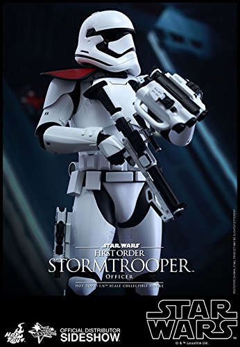 Star Wars The Force Awakens First Order Stormtrooper Officer 1/6 Scale Collectible Action Figure - Hot Toys Movie Masterpiece Series | Perfect for Display, Cosplay & Gift for Fans
