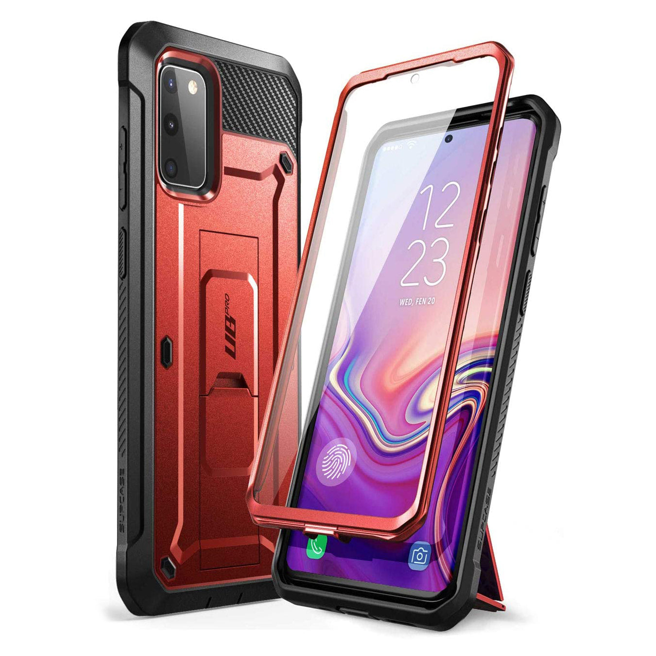 Samsung Galaxy S20 FE Case - Unicorn Beetle Pro Rugged Protective Cover with Shockproof Design in Metallic Red | Perfect for Outdoor Adventures & Daily Protection