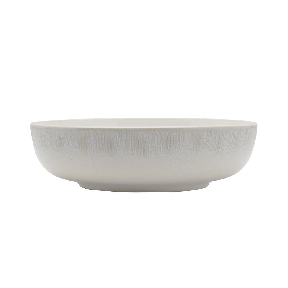 Logan Grey 32-Piece Dinnerware Set - Service for 8 People - Porcelain Plates, Bowls & Mugs - Elegant Dinnerware for Family Gatherings, Dinner Parties & Everyday Use