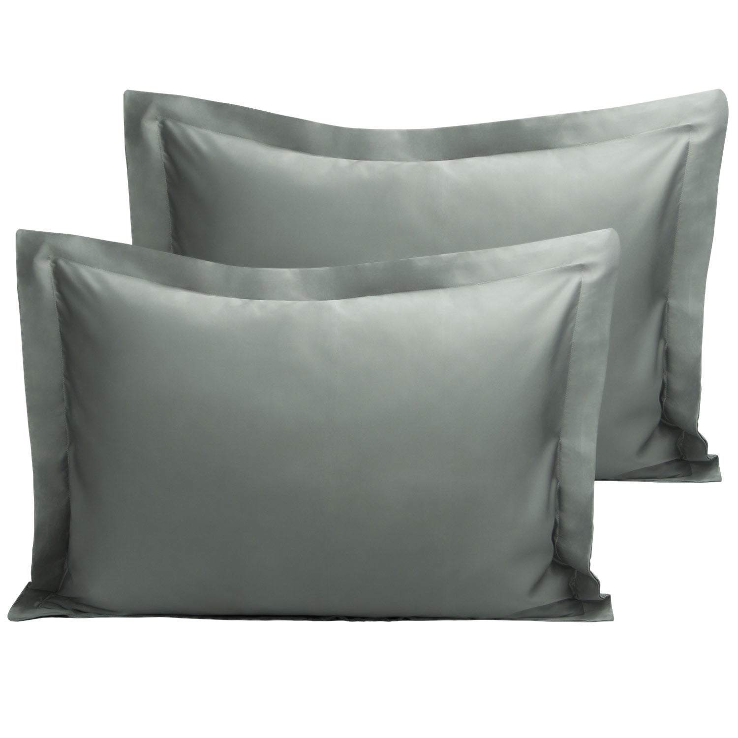 NTBAY 2 Pack Satin Pillowcases with Envelope Closure - Soft Luxury Pillow Shams for Bedroom, Hotel & Travel (20x26 Inches) - Wrinkle & Fade Resistant