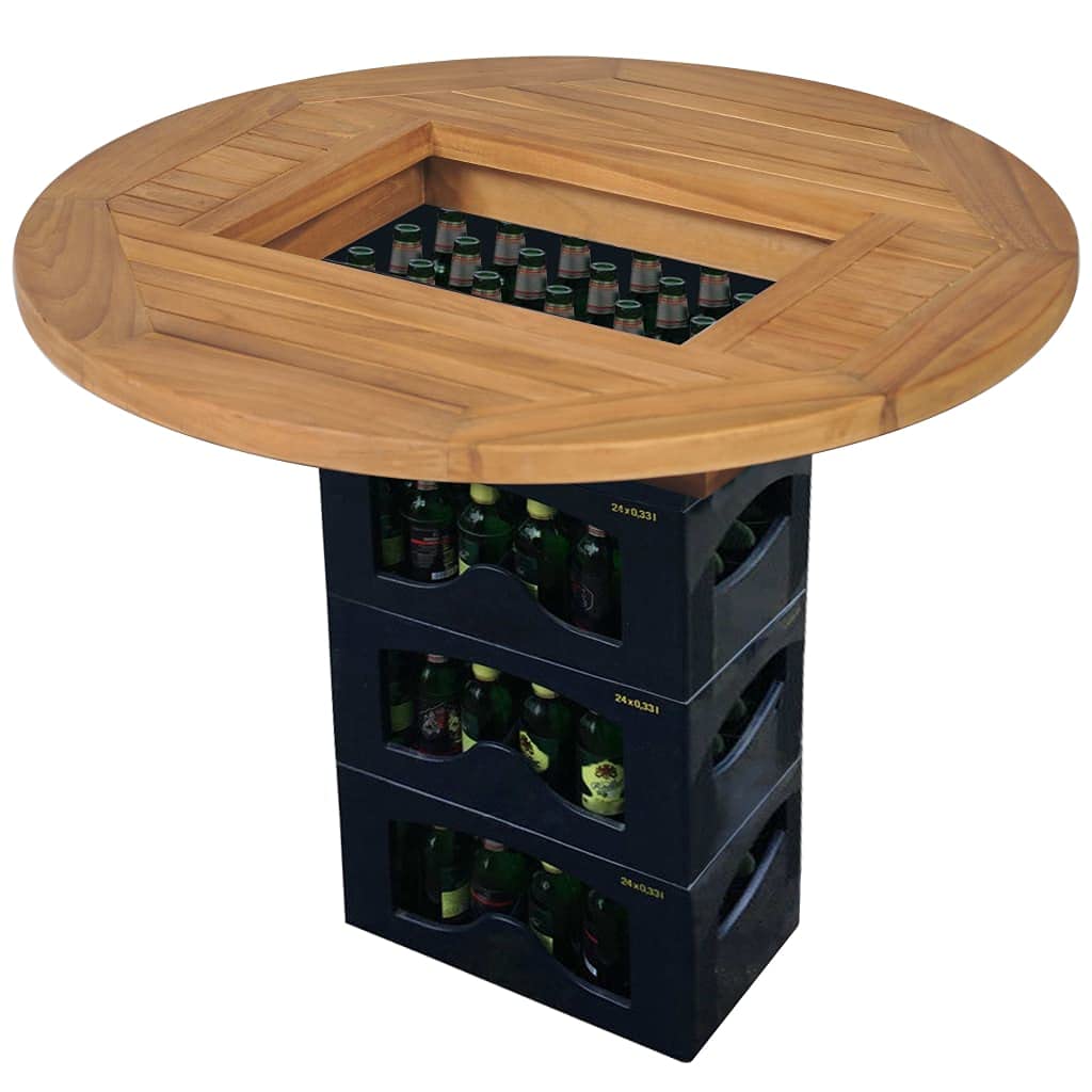 Premium Teak Beer Crate Tabletop - 27.6