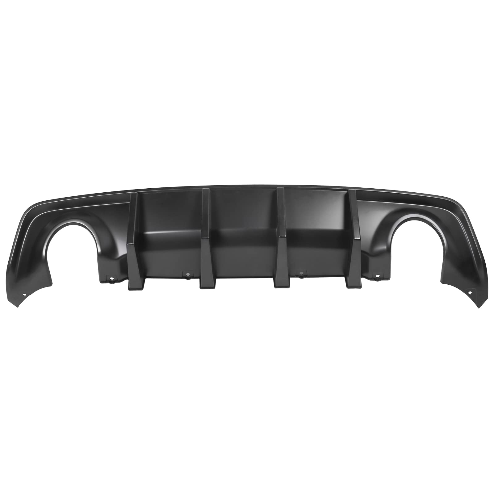 IKON MOTORSPORTS Rear Diffuser for 2020-2023 Dodge Charger Widebody - Matte Black PP Bumper Lip with 4 Fins | Aggressive Styling Upgrade for Street Racing & Car Shows