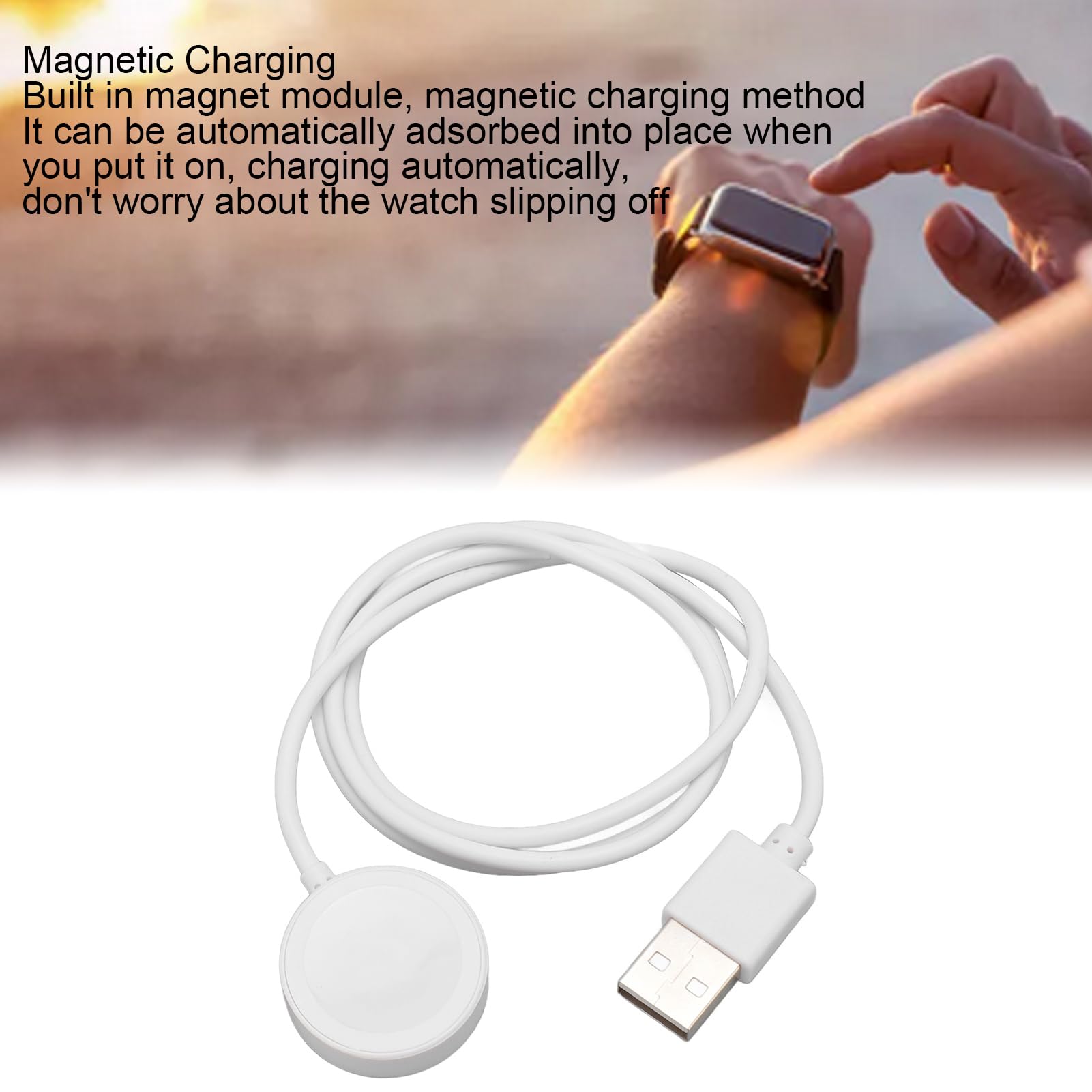 Smart Watch Charging Cable - Fast USB Charger for Smartwatches | Safe & Stable Charging | Perfect for Fitness, Workouts & Daily Use
