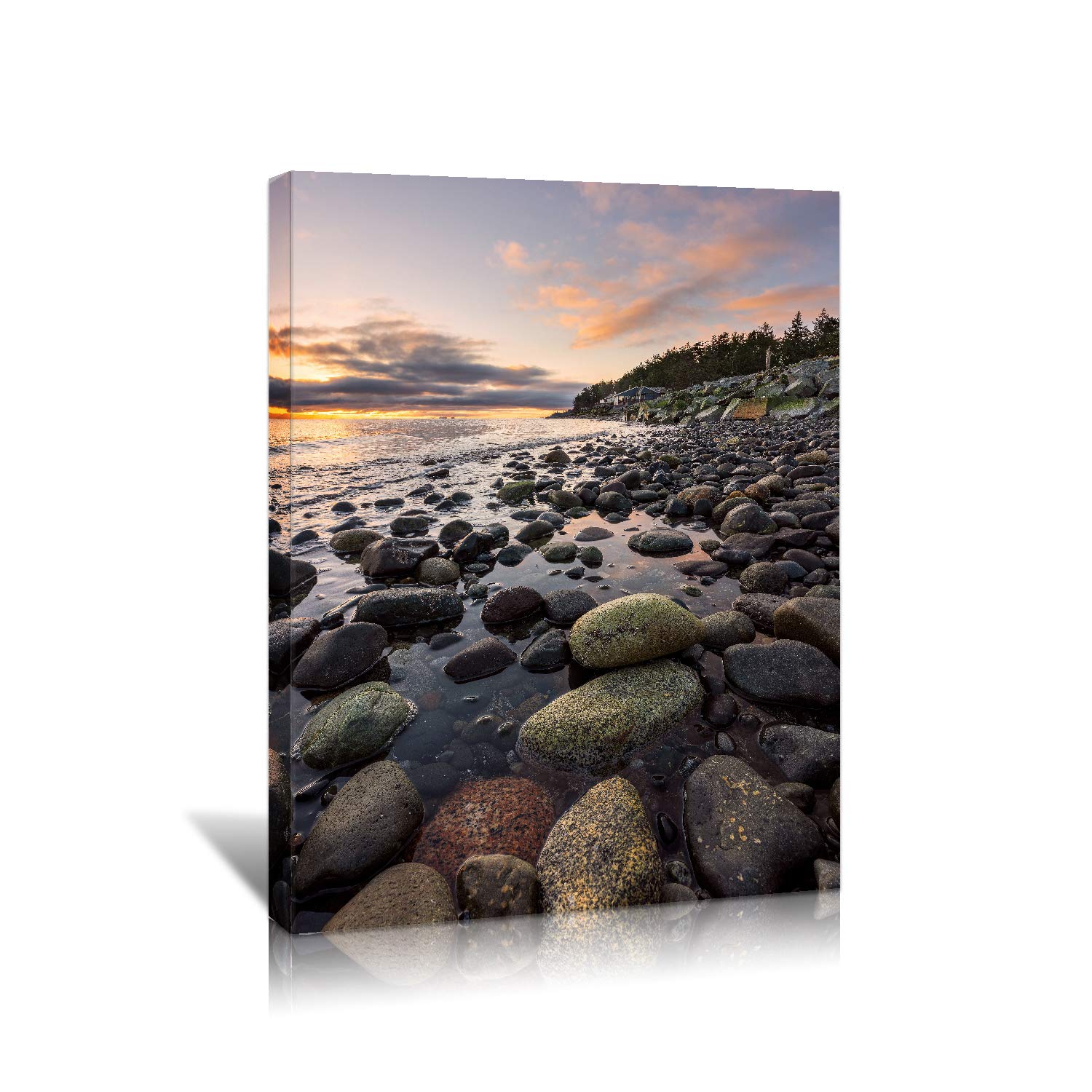 Custom Photo Canvas Wall Art - Personalized 24x32 Inch Print on Canvas with Solid Wood Frame - Perfect for Living Room, Bedroom, Kitchen & Office Decor - Ready to Hang - Create Unique Home Décor from Your Photos
