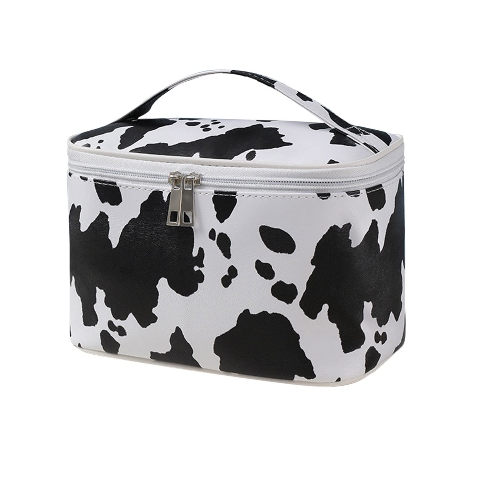 IQYU Large Travel Toiletry Bag for Women & School Backpack for Boys - Waterproof Cosmetic Storage Bag with Pockets, Thickened Fabric, High Capacity - Perfect for School, Travel, Gym & Daily Organization (White)