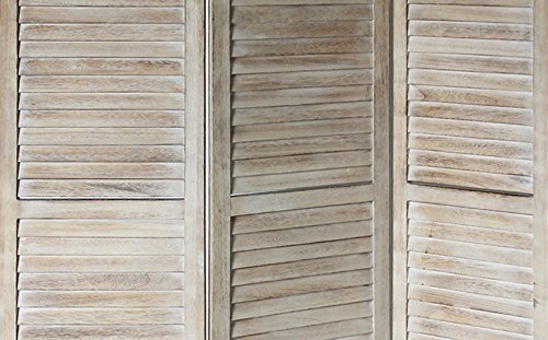 Max Standard 3-Panel Room Divider Screen - Natural Wood Folding Partition for Home & Office Privacy - Perfect for Room Separation, Dressing Area, and Open Space Decoration