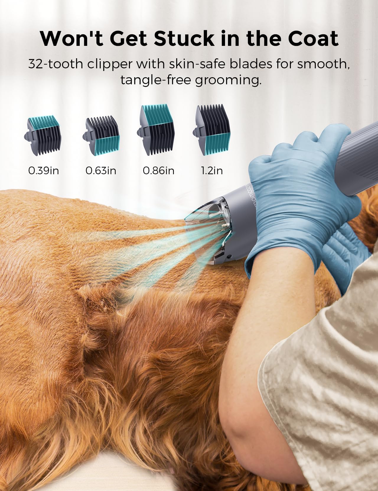 FurEase Dog Grooming Vacuum Kit - 13000Pa Powerful Pet Hair Vacuum with 5 Grooming Tools & 2.1L Dust Cup | Dog Clippers for Grooming, Shedding Control | Perfect for Home Pet Care & Professional Grooming